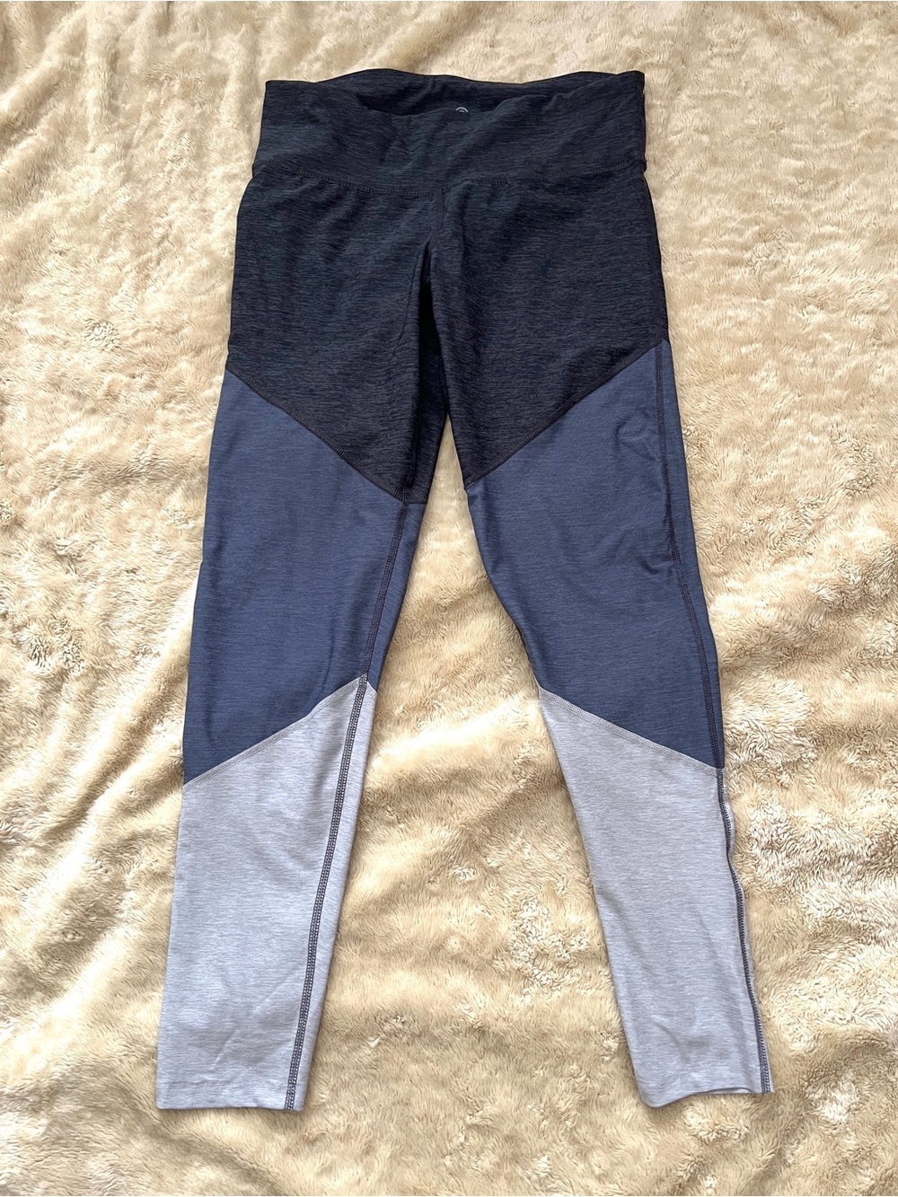 C9 CHAMPION Womans Gray Tri-Color Athletic Leggings Size L